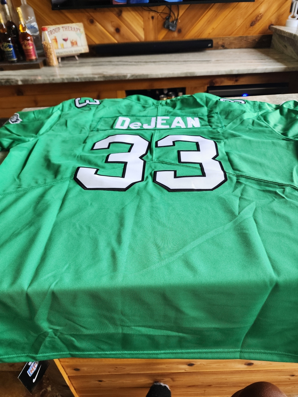 Green #33 DeJean Men's Football Jersey